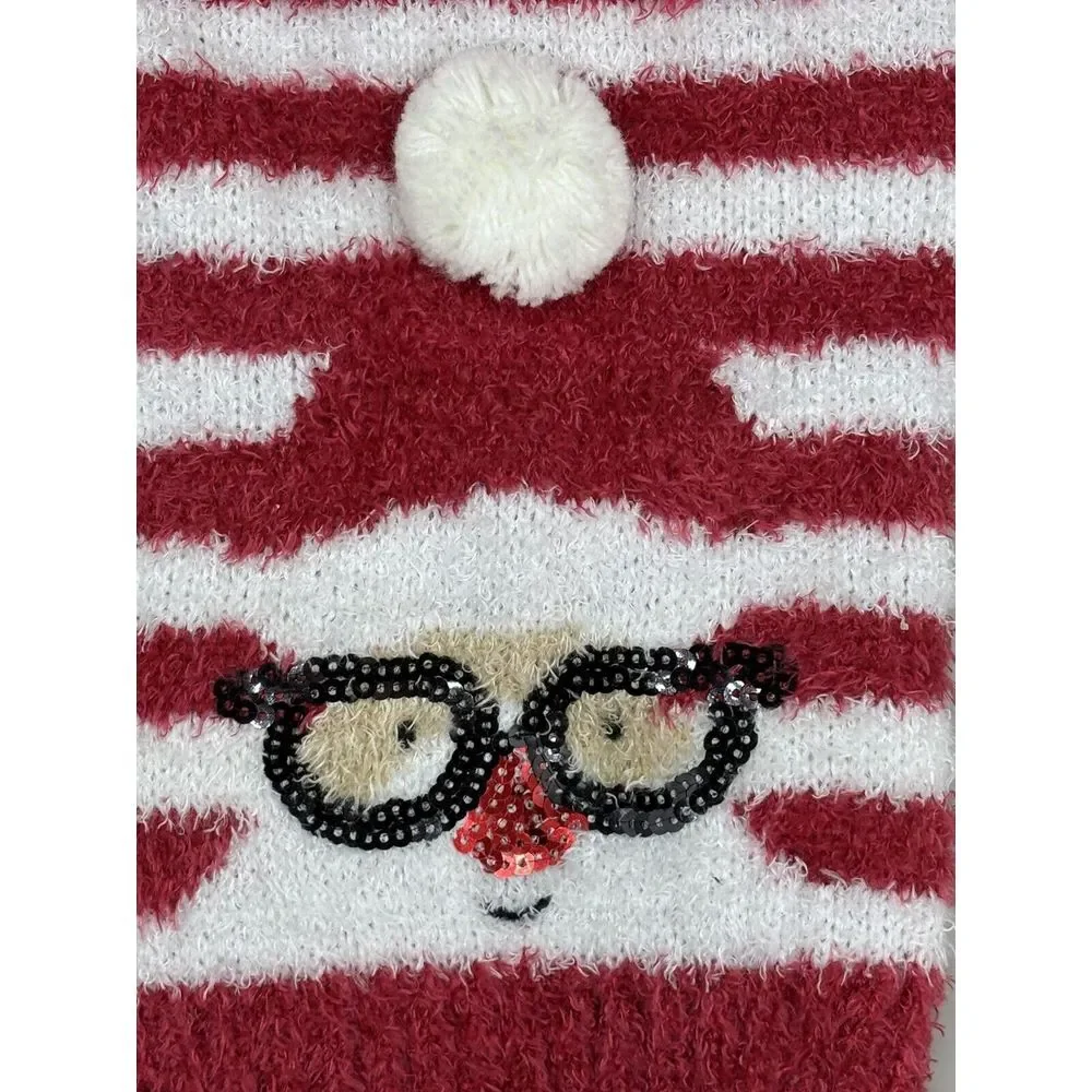 Dog Sweater Santa Wearing‎ Glasses Puppy/Dog Small NWOT